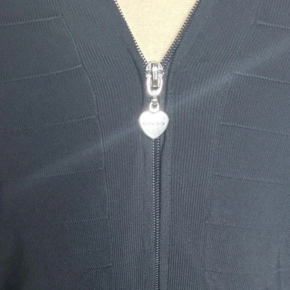 Bebe Black Ribbed Knit Dress - Picture 7 of 8